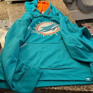 Fanatics Miami Dolphins men’s  Hoodie with Logo size L